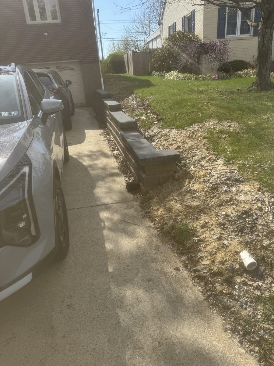 Concrete steps and retaining wall rebuild
